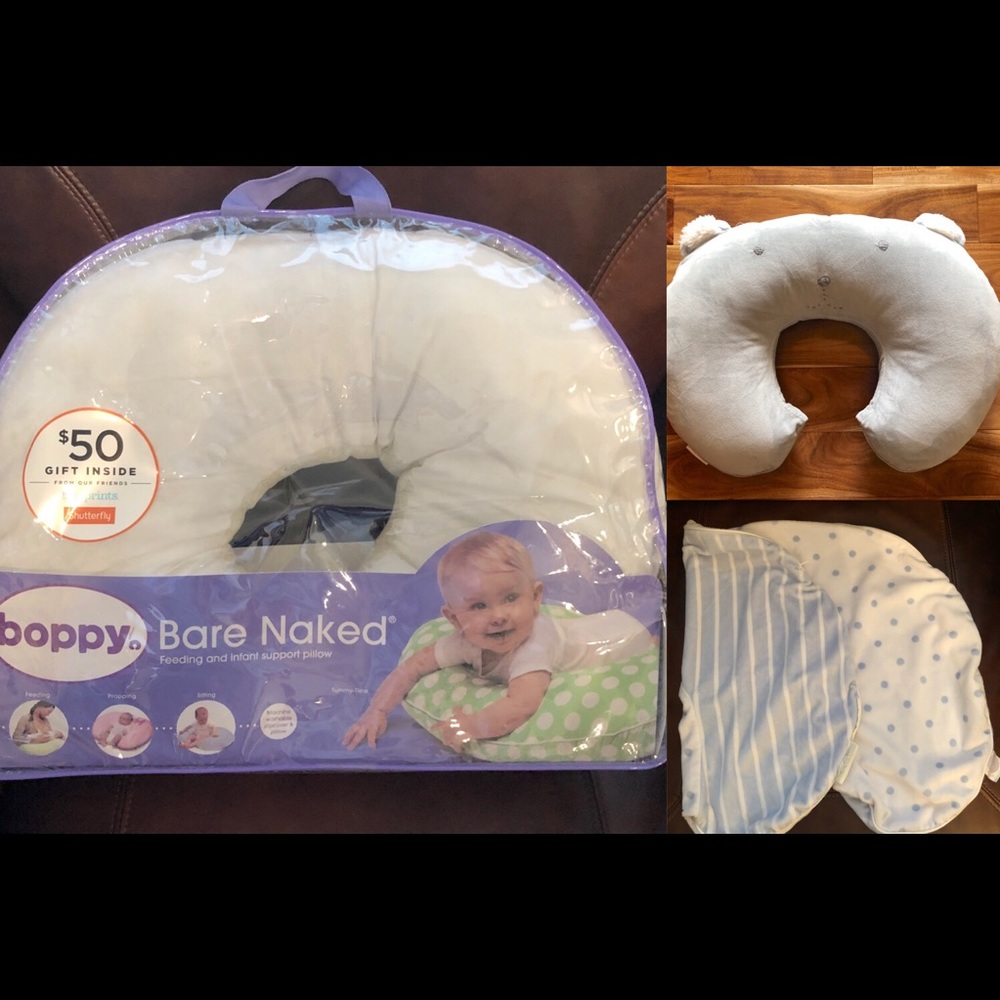 Two Pottery Barn Kids Boppy Covers